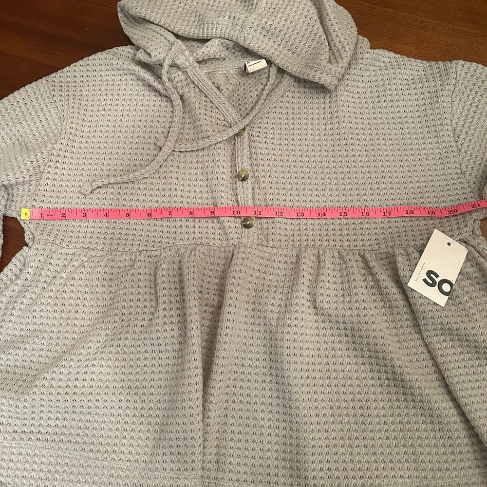 ASOS Light Gray Waffle Knit Sweater - Picture 7 of 11